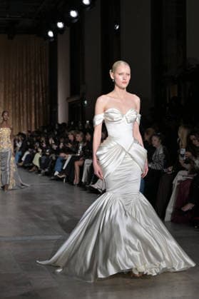 PFW - Zuhair Murad Runway Model walks the runway during the Zuhair Murad Haute Couture Spring Summer show as part of Paris Fashion Week on January 28, 2026 in Paris, France. Photo by Jana Call me J ABACAPRESS.COM Paris Ile de France France  Copyright: xJanaxCallxmexJ ABACAx