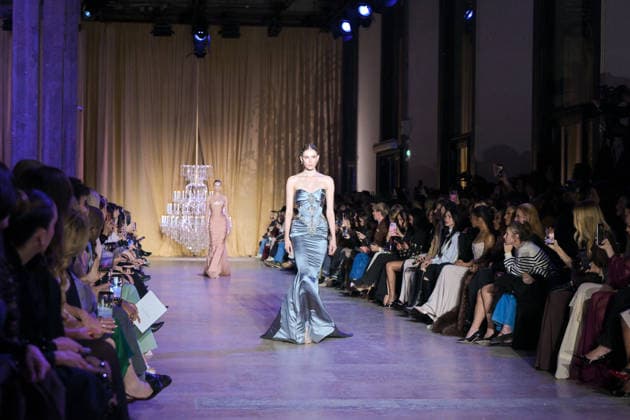 PFW - Zuhair Murad Runway Model walks the runway during the Zuhair Murad Haute Couture Spring Summer show as part of Paris Fashion Week on January 28, 2026 in Paris, France. Photo by Jana Call me J ABACAPRESS.COM Paris Ile de France France  Copyright: xJanaxCallxmexJ ABACAx