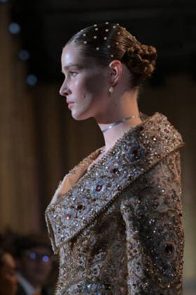 PFW - Zuhair Murad Runway Model walks the runway during the Zuhair Murad Haute Couture Spring Summer show as part of Paris Fashion Week on January 28, 2026 in Paris, France. Photo by Jana Call me J ABACAPRESS.COM Paris Ile de France France  Copyright: xJanaxCallxmexJ ABACAx