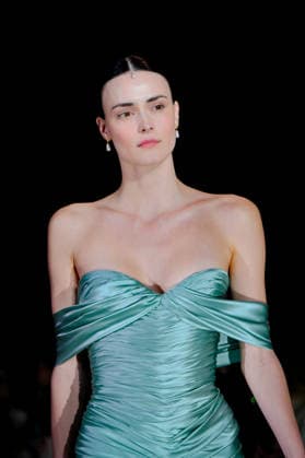 PFW - Zuhair Murad Runway Model walks the runway during the Zuhair Murad Haute Couture Spring Summer show as part of Paris Fashion Week on January 28, 2026 in Paris, France. Photo by Jana Call me J ABACAPRESS.COM Paris Ile de France France  Copyright: xJanaxCallxmexJ ABACAx