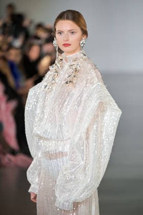 PFW - Juana Martin Runway Model walks the runway during the Juana Martin Haute Couture Spring Summer show as part of Paris Fashion Week on January 28, 2026 in Paris, France. Photo by Jana Call me J ABACAPRESS.COM Paris Ile de France France  Copyright: xJanaxCallxmexJ ABACAx