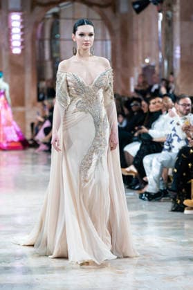 Robert Abi Nader - Runway - Paris Fashion Week - Haute Couture Week Spring Summer 2026 A model walks the runway during the Robert Abi Nader Haute Couture Week Spring Summer 2026 fashion show as part of Paris Fashion Week, Credit:Lounis Tiar Avalon France, Paris  Copyright: xLounisxTiarx xAvalonx 1070150048