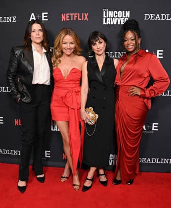 ˜The Lincoln Lawyer Season 4 Premiere Neve Campbell, Becki Newton, Constance Zimmer and Jazz Roycole arriving to ˜The Lincoln Lawyer season 4 premiere screening held on the PMC Rooftop Terrace on January 28, 2026 in Los Angeles, Ca. Los Angeles PMC Rooftop Terrace California USA Copyright: xTammiexArroyox xAFF-USA.comx