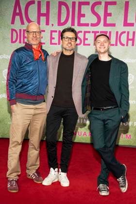 Joachim Meyerhoff, Simon Verhoeven and Bruno Aleaxander as guests on the red carpet at the movie premiere Ach diese Lücke Luecke , Diese Entsetzliche Luecke at Zoo Palast Berlin on 28 01 2025in Berlin Berlin Germany