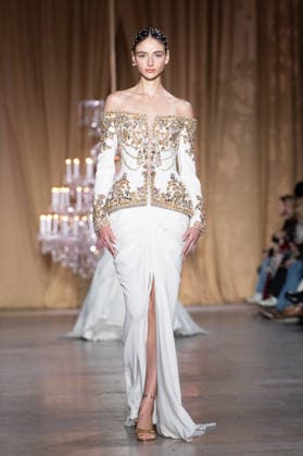 PFW - Zuhair Murad Runway A model walks the runway during the Zuhair Murad Haute Couture Week Spring Summer 2026 show as part of Paris Fashion Week on January 28, 2026 in Paris, France. Photo by Laurent Zabulon ABACAPRESS.COM Paris France  Copyright: xZabulonxLaurent ABACAx