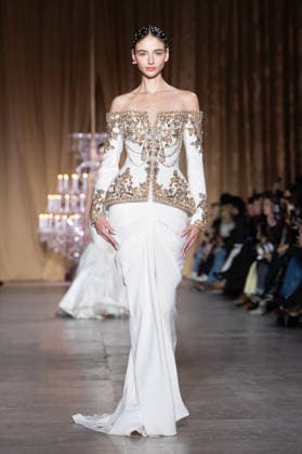 PFW - Zuhair Murad Runway A model walks the runway during the Zuhair Murad Haute Couture Week Spring Summer 2026 show as part of Paris Fashion Week on January 28, 2026 in Paris, France. Photo by Laurent Zabulon ABACAPRESS.COM Paris France  Copyright: xZabulonxLaurent ABACAx