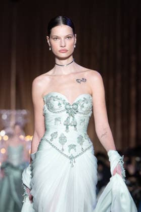 PFW - Zuhair Murad Runway A model walks the runway during the Zuhair Murad Haute Couture Week Spring Summer 2026 show as part of Paris Fashion Week on January 28, 2026 in Paris, France. Photo by Laurent Zabulon ABACAPRESS.COM Paris France  Copyright: xZabulonxLaurent ABACAx