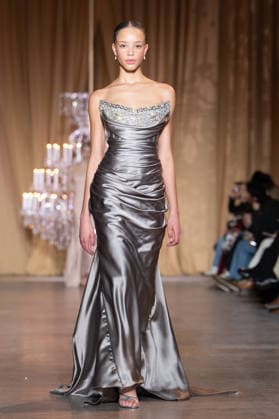 PFW - Zuhair Murad Runway A model walks the runway during the Zuhair Murad Haute Couture Week Spring Summer 2026 show as part of Paris Fashion Week on January 28, 2026 in Paris, France. Photo by Laurent Zabulon ABACAPRESS.COM Paris France  Copyright: xZabulonxLaurent ABACAx