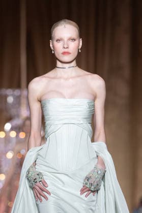 PFW - Zuhair Murad Runway A model walks the runway during the Zuhair Murad Haute Couture Week Spring Summer 2026 show as part of Paris Fashion Week on January 28, 2026 in Paris, France. Photo by Laurent Zabulon ABACAPRESS.COM Paris France  Copyright: xZabulonxLaurent ABACAx