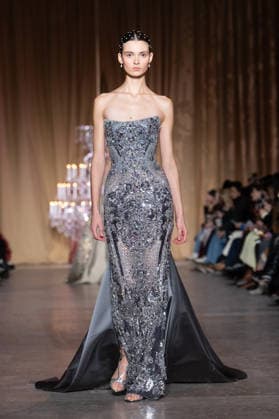 PFW - Zuhair Murad Runway A model walks the runway during the Zuhair Murad Haute Couture Week Spring Summer 2026 show as part of Paris Fashion Week on January 28, 2026 in Paris, France. Photo by Laurent Zabulon ABACAPRESS.COM Paris France  Copyright: xZabulonxLaurent ABACAx