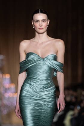 PFW - Zuhair Murad Runway A model walks the runway during the Zuhair Murad Haute Couture Week Spring Summer 2026 show as part of Paris Fashion Week on January 28, 2026 in Paris, France. Photo by Laurent Zabulon ABACAPRESS.COM Paris France  Copyright: xZabulonxLaurent ABACAx