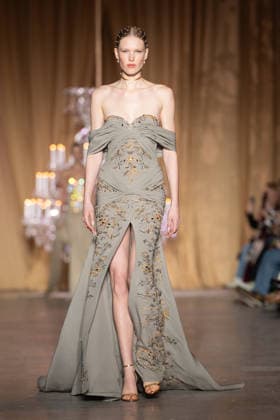 PFW - Zuhair Murad Runway A model walks the runway during the Zuhair Murad Haute Couture Week Spring Summer 2026 show as part of Paris Fashion Week on January 28, 2026 in Paris, France. Photo by Laurent Zabulon ABACAPRESS.COM Paris France  Copyright: xZabulonxLaurent ABACAx