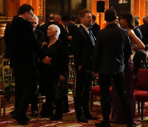 The premiere of Finding Harmony: A King s Vision King Charles and Queen Camilla attend the premiere of Finding Harmony: A King s Vision. The documentary outlines Charles philosophy of harmony, which encourages people to see themselves as part of nature, not apart from nature, at Windsor Castle, Windsor, Berkshire, UK, on the 28th January 2026. Picture by Aaron Chown WPA-Pool Windsor Windsor Castle Berkshire United Kingdom  WHA-0807