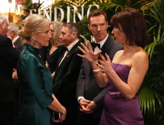 . 28 01 2026. Windsor, United Kingdom. Sophie, Duchess of Edinburgh with Benedict Cumberbatch and Sophie Hunte at the Finding Harmony: A King s Vision premiere at Windsor Castle , United Kingdom.  xPoolx xi-Imagesx IIM-26533-0032