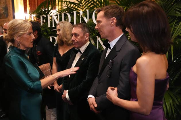 . 28 01 2026. Windsor, United Kingdom. Sophie, Duchess of Edinburgh with Jools Holland, Benedict Cumberbatch and Sophie Hunter at the Finding Harmony: A King s Vision premiere at Windsor Castle , United Kingdom.  xPoolx xi-Imagesx IIM-26533-0035