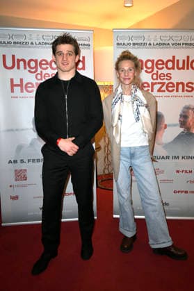 Giulio Brizzi and Ladina von Frisching at the premiere of the film Impatience of the Heart Impatience of the Heart at the Filmkunst66 cinema in Berlin, 28 01 2026 Foto:xM.xBehrensx xFuturexImagex ungeduld_6115