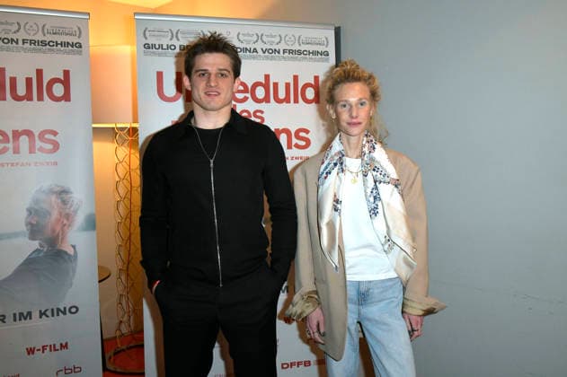 Giulio Brizzi and Ladina von Frisching at the premiere of the film Impatience of the Heart Impatience of the Heart at the Filmkunst66 cinema in Berlin, 28 01 2026 Foto:xM.xBehrensx xFuturexImagex ungeduld_6118