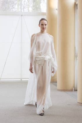 PFW - Aelis Runway A model presents a creation for Aelis for the Women s Haute Couture Spring Summer 2026 collection fashion show as part of the Paris Haute Couture Fashion Week, in Paris, on January 29, 2026. Photo by Alexis Jumeau ABACAPRESS.COM Paris France  Copyright: xJumeauxAlexis ABACAx