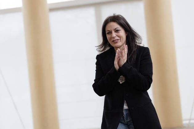 PFW - Aelis Runway Italian fashion designer Sofia Crociani acknowledges the audience at the end of the Aelis Women s Haute Couture Spring Summer 2026 collection fashion show as part of the Paris Haute Couture Fashion Week, in Paris, on January 29, 2026. Photo by Alexis Jumeau ABACAPRESS.COM Paris France  Copyright: xJumeauxAlexis ABACAx