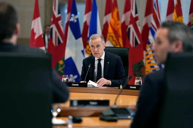January 29, 2026, Ottawa, On, CAN: Prime Minister Mark Carney speaks at a First Ministers Meeting with premiers in Ottawa on Thursday, Jan. 29, 2026. Ottawa CAN  - ZUMAc35_ 20260129_zaf_c35_003 Copyright: xJustinxTangx