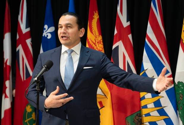 January 29, 2026, Ottawa, On, Canada: Manitoba Premier Wab Kinew speaks with reporters before the First Ministers Meeting in Ottawa, Thursday, Jan. 29, 2026. Ottawa Canada  - ZUMAc35_ 20260129_zaf_c35_021 Copyright: xAdrianxWyldx