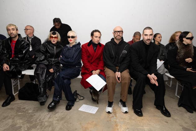 Peaches, Rose McGowan, Marlon Magnee, Yann La Grande Dame at the Front Row of the Charlie Le Mindu Haute Couture Spring Summer 2026 during Paris Fashion Week PFW on 29th January 2026 Jeremy Melloul Bestimage Celebrities at Charlie Le Mindu Haute Couture Spring summer 2026 during Paris Fashion Week on 29th January 2026 Paris France  Copyright: xJeremyxMelloulx xBestimagexJeremyxMelloulx xBestimagex