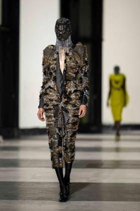 PFW Germanier runway EB A model presents a creation for Germanier for the Women s Haute Couture Spring Summer 2026 collection fashion show as part of the Paris Haute Couture Fashion Week, in Paris, on January 29, 2026. Photo by Eliot Blondet ABACAPRESS.COM Paris France France  Copyright: xBlondetxEliot ABACAx