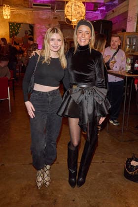 Eva Bloss and Marina Hoermanseder Lauch by Natascha Ochsenknecht for their podcast Wondermom on 29 01 2026 in Berlin Podcast Wondermom