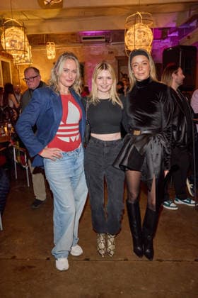 Eva Mona Rodekirchen, Eva Bloss and Marina Hoermanseder Lauch by Natascha Ochsenknecht for her podcast Wondermom on 29 01 2026 in Berlin Podcast Wondermom