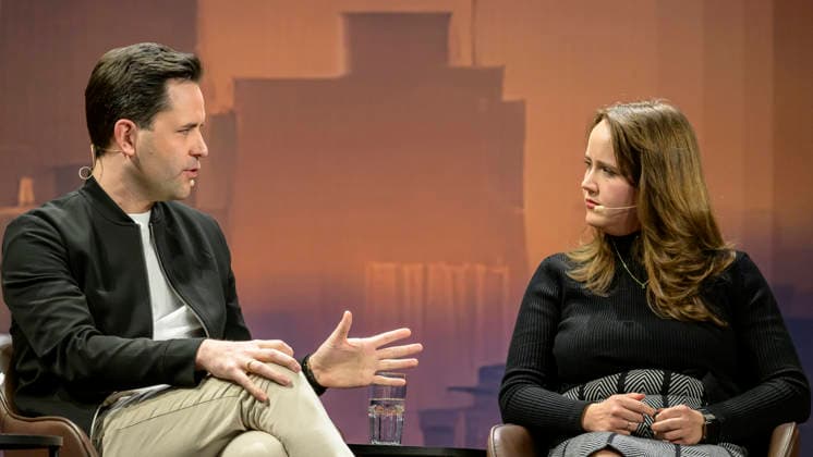 GER, Berlin, Constantin Schreiber Late Night, on stage, at the Urania, pictured from left Johannes Winkel CDU , Ricarda Lang Gruene , January 29, 2026, Copyright: HMBxMedia UwexKoch