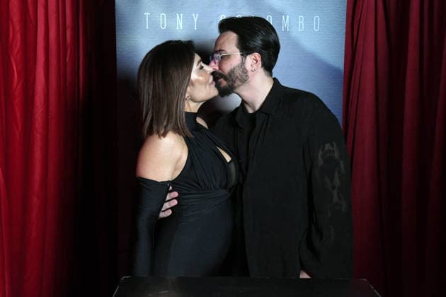 Naples 01 29 2026 Presentation of Tony Colombo s new album Predestinato In the photo: Tony Colombo with his wife Tina Rispoli  Copyright: xRobertoxJandolix xipa-agency.netx xRobertoxJandolix IPA_Agency_IPA70724018