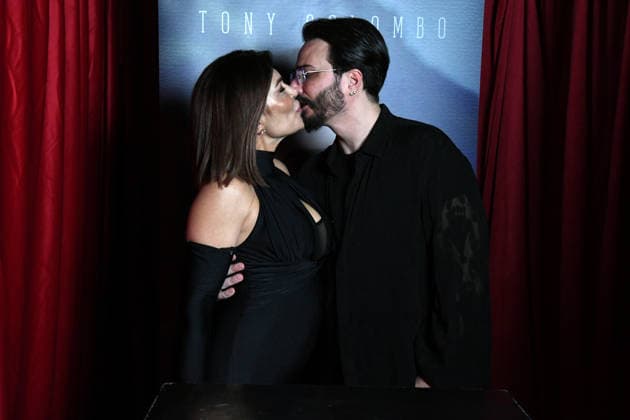 Naples 01 29 2026 Presentation of Tony Colombo s new album Predestinato In the photo: Tony Colombo with his wife Tina Rispoli  Copyright: xRobertoxJandolix xipa-agency.netx xRobertoxJandolix IPA_Agency_IPA70724020