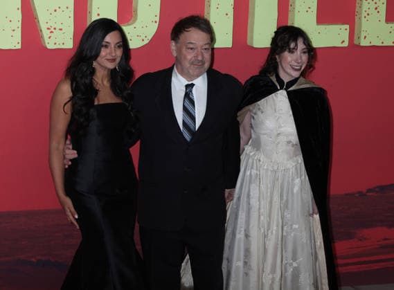 Send Help premiere London, UK. Sam Raimi with Zainab Azizi and Emma Raimi (right) at the premiere of Send Help. Odeon Luxe. 29th January 2026. LMK11-S290126-001 Steve Bealing Landmark Media 