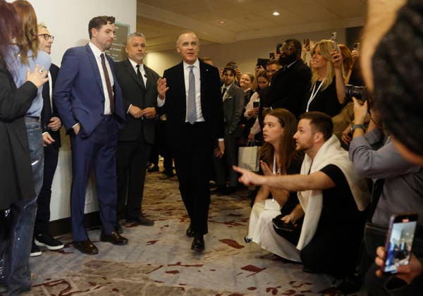 January 29, 2026, Ottawa, On, Canada: Prime Minister Mark Carney arrives at the Prime Time screen and media industry conference gala in Ottawa, on Thursday, January 29, 2026. Ottawa Canada  - ZUMAc35_ 20260129_zaf_c35_183 Copyright: xPatrickxDoylex