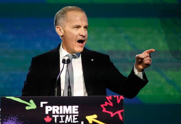 January 29, 2026, Ottawa, On, Canada: Prime Minister Mark Carney speaks at the Prime Time screen and media industry conference gala in Ottawa, on Thursday, January 29, 2026. Ottawa Canada  - ZUMAc35_ 20260129_zaf_c35_200 Copyright: xPatrickxDoylex