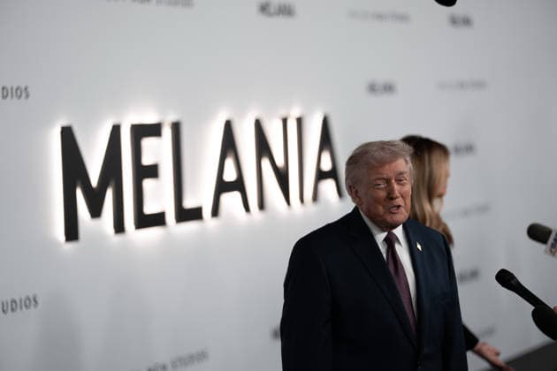 January 29, 2026, Washington, Dc, United States: President Donald Trump and First Lady Melania Trump arrive at the premiere of the Amazon MGM Studios film Melania at the John F. Kennedy Center for the Performing Arts on January 29, 2026 in Washington, DC. The film documents the period leading up to the 2025 Presidential Inauguration and Melania TrumpÃ¢â‚¬â ¢s role during the White House transition. Washington United States - ZUMAl312 20260129_znp_l312_044 Copyright: xAndrewxLeydenx