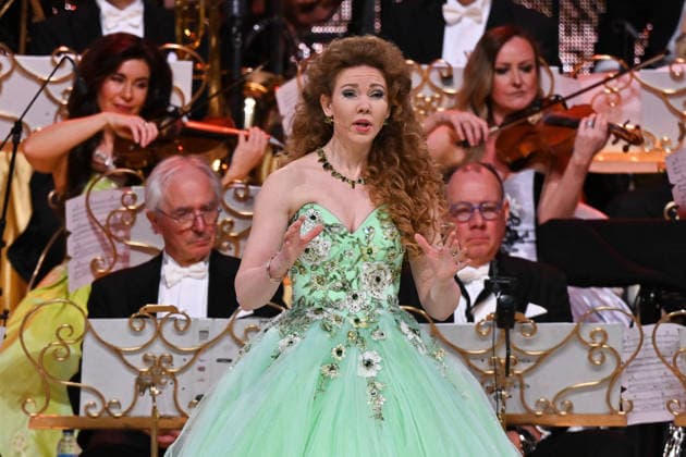 Andre Rieu performs with his Johann Strauss Orchestra - 29 Jan 2026 Anna Majchrzak performs with his Johann Strauss Orchestra of André Rieu during the concert at the Movistar Arena in Madrid, January 29, 2026, Spain Madrid Spain Copyright: xAtilanoxGarciax xSOPAxImagesx photos03589