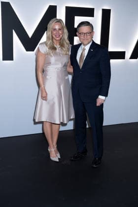 WASHINGTON, DC JANUARY 29 Mike Johnson and Kelly Lary at Amazon MGM s Melania World Premiere at The Trump Kennedy Center on January 29, 2026 in Washington, DC Credit Thompson AdMedia 452619 2026 01 29  Copyright: xAdMediax STAR_452619_066