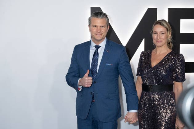 WASHINGTON, DC JANUARY 29 Pete Hegseth and Jennifer Rauchet at Amazon MGM s Melania World Premiere at The Trump Kennedy Center on January 29, 2026 in Washington, DC Credit Thompson AdMedia 452619 2026 01 29  Copyright: xAdMediax STAR_452619_093