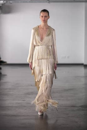 PFW - Rami Al Ali Runway A model walks the runway at the Rami Al Ali Haute Couture Spring Summer 2026 show, as part of Paris Fashion Week in Paris, France on January 29th, 2026. Rami Al Ali is the first Syrian fashion designer to present a collection ‘officially’ at the Paris Haute Couture week. Photo by Ammar Abd Rabbo ABACAPRESS.COM Paris France  Copyright: xAbdxRabboxAmmar ABACAx