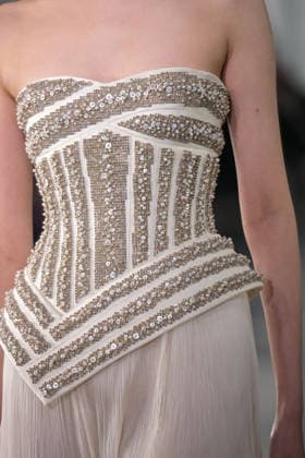PFW - Rami Al Ali Runway A model walks the runway at the Rami Al Ali Haute Couture Spring Summer 2026 show, as part of Paris Fashion Week in Paris, France on January 29th, 2026. Rami Al Ali is the first Syrian fashion designer to present a collection ‘officially’ at the Paris Haute Couture week. Photo by Ammar Abd Rabbo ABACAPRESS.COM Paris France  Copyright: xAbdxRabboxAmmar ABACAx