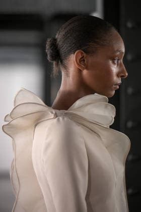 PFW - Rami Al Ali Runway A model walks the runway at the Rami Al Ali Haute Couture Spring Summer 2026 show, as part of Paris Fashion Week in Paris, France on January 29th, 2026. Rami Al Ali is the first Syrian fashion designer to present a collection ‘officially’ at the Paris Haute Couture week. Photo by Ammar Abd Rabbo ABACAPRESS.COM Paris France  Copyright: xAbdxRabboxAmmar ABACAx