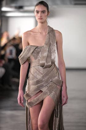 PFW - Rami Al Ali Runway A model walks the runway at the Rami Al Ali Haute Couture Spring Summer 2026 show, as part of Paris Fashion Week in Paris, France on January 29th, 2026. Rami Al Ali is the first Syrian fashion designer to present a collection ‘officially’ at the Paris Haute Couture week. Photo by Ammar Abd Rabbo ABACAPRESS.COM Paris France  Copyright: xAbdxRabboxAmmar ABACAx