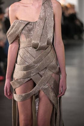 PFW - Rami Al Ali Runway A model walks the runway at the Rami Al Ali Haute Couture Spring Summer 2026 show, as part of Paris Fashion Week in Paris, France on January 29th, 2026. Rami Al Ali is the first Syrian fashion designer to present a collection ‘officially’ at the Paris Haute Couture week. Photo by Ammar Abd Rabbo ABACAPRESS.COM Paris France  Copyright: xAbdxRabboxAmmar ABACAx
