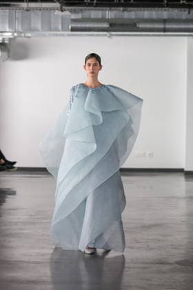 PFW - Rami Al Ali Runway A model walks the runway at the Rami Al Ali Haute Couture Spring Summer 2026 show, as part of Paris Fashion Week in Paris, France on January 29th, 2026. Rami Al Ali is the first Syrian fashion designer to present a collection ‘officially’ at the Paris Haute Couture week. Photo by Ammar Abd Rabbo ABACAPRESS.COM Paris France  Copyright: xAbdxRabboxAmmar ABACAx