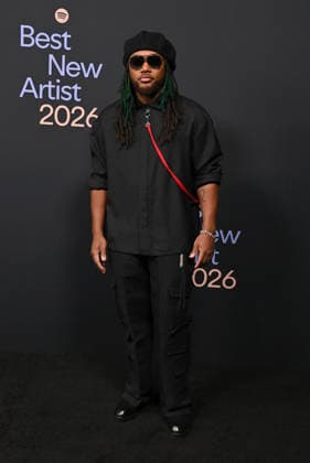 Spotify™s 2026 Best New Artist Party Leon Thomas arriving to Spotify™s 2026 Best New Artist Party held at The Lot on January 29, 2026 in Los Angeles, Ca. Los Angeles The Lot California USA Copyright: xTammiexArroyox xAFF-USA.comx