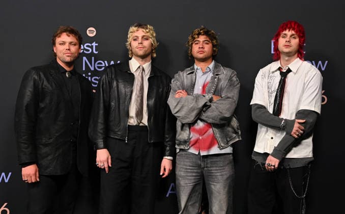 Spotify™s 2026 Best New Artist Party 5 Seconds of Summer arriving to Spotify™s 2026 Best New Artist Party held at The Lot on January 29, 2026 in Los Angeles, Ca. Los Angeles The Lot California USA Copyright: xTammiexArroyox xAFF-USA.comx