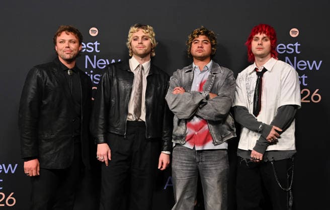 Spotify™s 2026 Best New Artist Party 5 Seconds of Summer arriving to Spotify™s 2026 Best New Artist Party held at The Lot on January 29, 2026 in Los Angeles, Ca. Los Angeles The Lot California USA Copyright: xTammiexArroyox xAFF-USA.comx