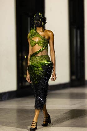 Model lors du défilé Germanier, Collection Haute Couture Printemps Eté 2026 lors de la Fashion Week de Paris fashion week PFW le 29 janvier 2026 Thibault Duboucher Bestimage Germanier fashion show, Spring Summer 2026 Haute Couture Collection during Paris Fashion Week PFW on 29 January 2026 Paris France  Copyright: xThibaultxDuboucherx xBestimagexThibaultxDuboucherx xBestimagex
