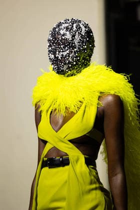 Model lors du défilé Germanier, Collection Haute Couture Printemps Eté 2026 lors de la Fashion Week de Paris fashion week PFW le 29 janvier 2026 Thibault Duboucher Bestimage Germanier fashion show, Spring Summer 2026 Haute Couture Collection during Paris Fashion Week PFW on 29 January 2026 Paris France  Copyright: xThibaultxDuboucherx xBestimagexThibaultxDuboucherx xBestimagex